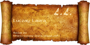 Luczay Laura névjegykártya